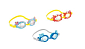 Dětské plavecké brýlé INTEX 55610 FUN - žlutá/modrá