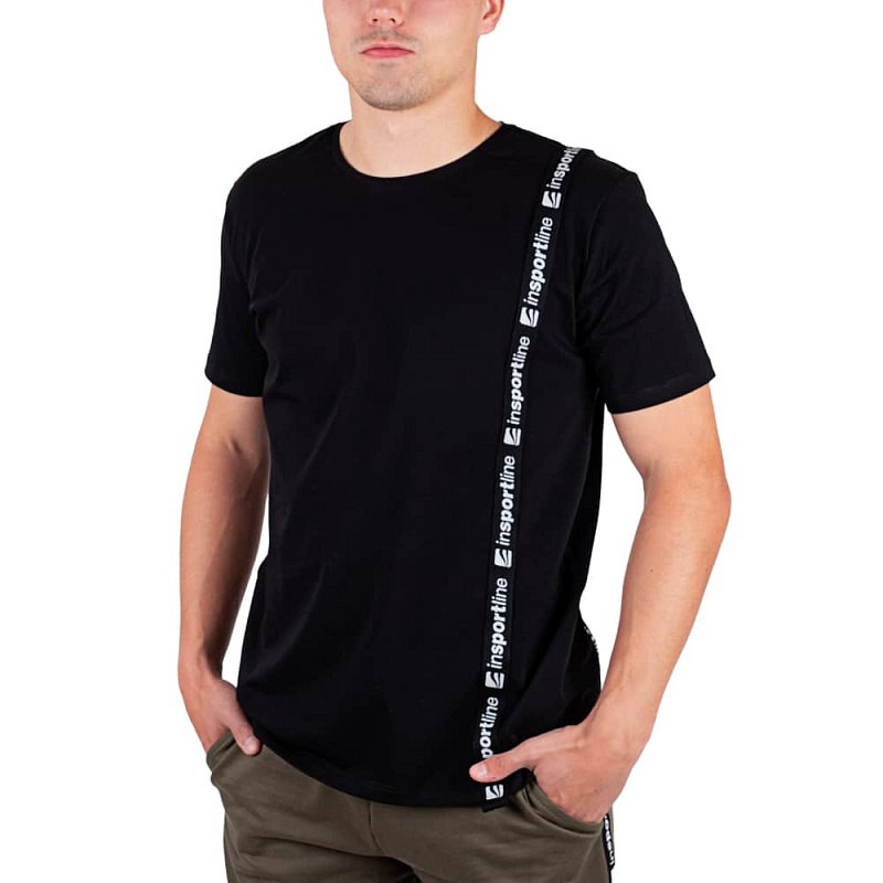 Pánské triko inSPORTline Sidestrap Man Barva černá, Velikost M