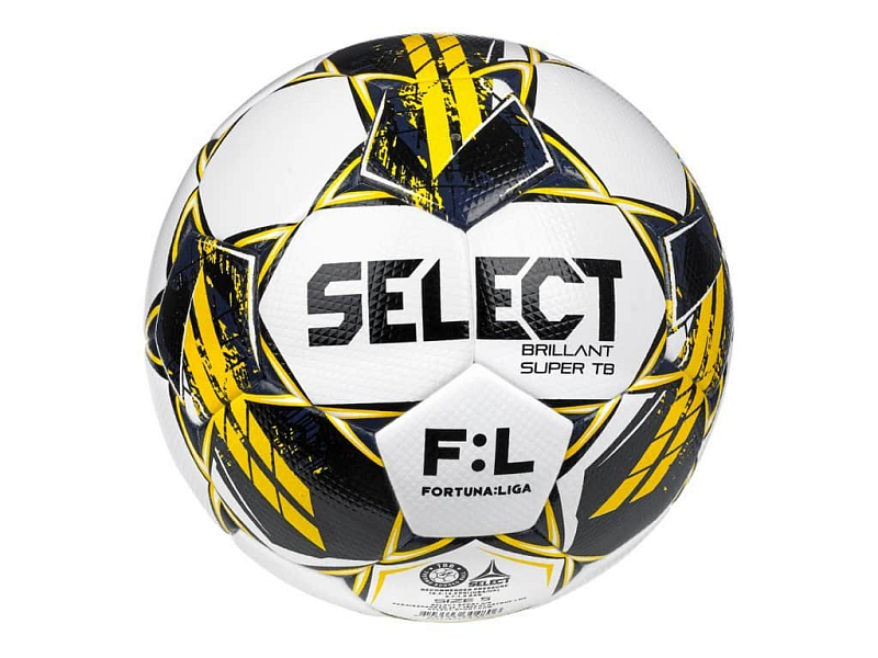 Fotbalový míč Select FB Brillant Super TB CZ Fortuna Liga 2022/23 - černá/žlutá
