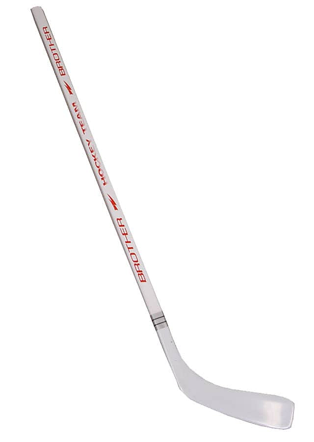 ACRA H3377-LE Hokejka plastová s dýhou147cm - levá - bílá