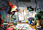 RAVENSBURGER Puzzle Disney Pixar: Stůl umělce 1000 dílků