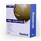 REEBOK; Gym ball 65cm, vč. DVD, barva champagne