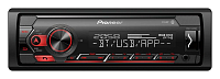 Pioneer MVH-S320BT autorádio s USB a Bluetooth červené