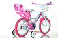 Dino bikes 164RN Bílá, růžový potisk 16" 2022 dívčí kolo