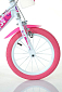 Dino bikes 164RN Bílá, růžový potisk 16" 2022 dívčí kolo