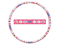 Kruh gymnastický Hula Hoop MONDO 80cm Frozen - Ledové království - Frozen