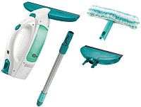 2.jakost - Vysavač na okna LEIFHEIT Window Cleaner s mopem a 43 cm tyčí + Sací hubice 17 cm-černá