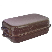 2.jakost - Pekáč ORION Pekáč smalt BROWN 46x27,5x14 cm víko