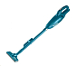 Makita CL108FDZ tyčový vysavač, LED osvětlení, 3 stupně regulace síly, modrá (bez baterie)