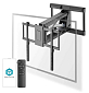 NEDIS nástěnný TV držák/ 37 - 75"/ nosnost 35 kg/ motorizovaný/ otočný/ vdálenost od stěny 48,5 cm/ DO/ ocel/ černý
