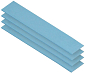ARCTIC teplovodivá podložka - TP-3 120 x 20 x 0,5 / 4 pack