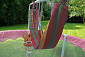 2.jakost - Dětská trampolína SEDCO 122 cm s ochrannou sítí a vybavením - Růžová