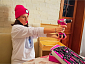 vrtací šroubovák aku, růžový, 12V Li-ion, 1300mAh, v tašce, EXTOL LADY
