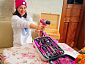 vrtací šroubovák aku, růžový, 12V Li-ion, 1300mAh, v tašce, EXTOL LADY