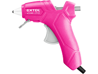 pistole tavná lepící, ⌀7,2mm, 25W, růžová, EXTOL LADY