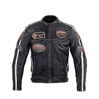 Pánska kožená moto bunda W-TEC Sheawen Vintage