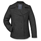 Kabát US PEA COAT vlněný ČERNÝ vel. L