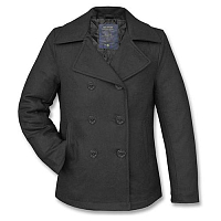Kabát US PEA COAT vlněný ČERNÝ vel. XXL