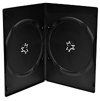 Obal na 2 DVD 7mm černý - karton 100 ks