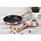 BERLINGERHAUS Pánev s mramorovým povrchem 28 cm Rosegold Metallic Line BH-1510