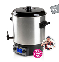Zavařovací hrnec nerezový s LCD - DOMO DO42325PC, plnoautomat, 27 l, 2000 W