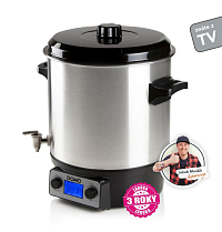 Zavařovací hrnec nerez s LCD - nerez kohout - DOMO DO42326PC, Příkon: 2000 W