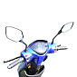 Elektroskútr RACCEWAY® E-FICHTL®, červený-lesklý s baterií 12Ah