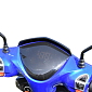 Elektroskútr RACCEWAY® E-FICHTL®, červený-lesklý s baterií 12Ah