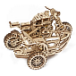 Hračka Ugears 3D dřevěné mechanické puzzle UGR-10 Motorka (scrambler) s vozíkem