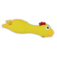 Akinu hračka pro psa latex kuře žluté 18cm