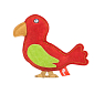Akinu hračka ptáček PREMIUM kůže červený 22cm