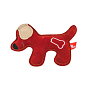 Akinu hračka psík PREMIUM kůže červený 17,5cm