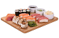 EXCELLENT Sushi set porcelán / bambus 4 ks KO-784230630