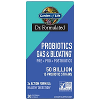 Garden of Life Dr. Formulated Probiotics Gas and Bloating 50 miliard - 30 kapslí