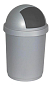 Odpadkový koš Bullet bin 25L - stříbrný/černý