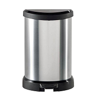 odpadkový koš DECOBIN 20L stříbrný (bez vnitřní nádoby)