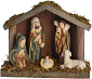 HOMESTYLING Betlém Vánoční dekorace 15,5 x 12 cm KO-AAA900810