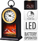 SEGNALE Elektrický krb s LED plameny a hodiny KO-ADA100330