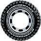 Kruh plavecký INTEX GIANT 91CM - černá