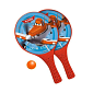 Plážový tenis LETADLA MONDO barva oranžová velikost rakety 37x22,5cm - červená