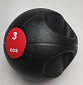 Míč medicinbal dual grip SEDCO barva černo/červený váha 3 kg