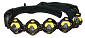Masážní pás s poutky RS11 Sedco 110 cm žluto/černý - černá