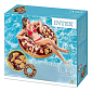 Kruh plavecký Intex 56262 Čokoládový donut 114 cm - hnědá