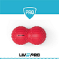 Masážní váleček LivePro peanut roller - červená