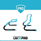 Překážky LivePro AGILITY nastavitelné 20-30 cm - SADA 5ks - modrá