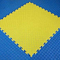 TATAMI -TAEKWONDO   PUZZLE podložka oboustranná 100x100x2,5 cm - žlutá/modrá