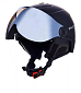 Lyžařská přilba Blizzard DOUBLE VISOR 60-63 BLACK MATT, MIRROR - černá