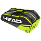 Tenis taška na rakety HEAD Core 6R Combi Black/Neon Yellow - žlutá