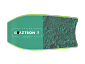 Plavecká deska AZTRON Body Board CERES - zelená