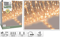 HOMESTYLING Vánoční světelný řetěz teplá bílá 1000 LED / 30 m KO-AX9621660